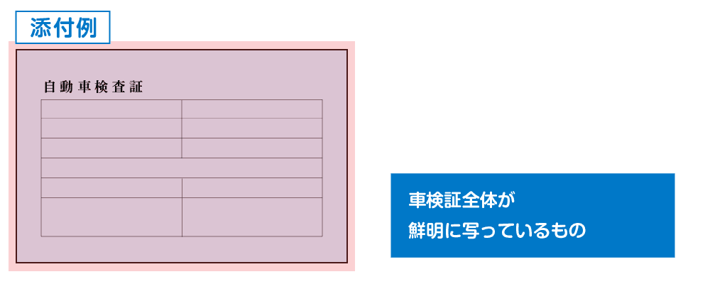 登録自動車の変更 添付例